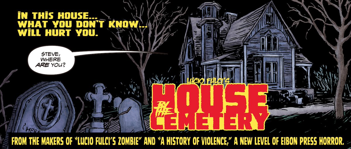 'House by the Cemetery' ku Eibon Press, ulasan komik