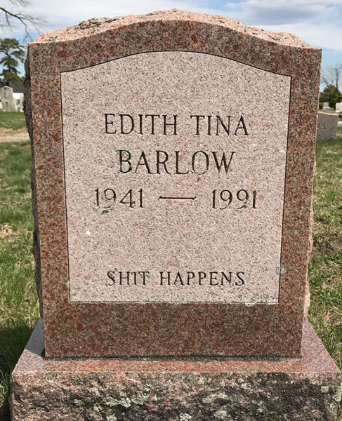 Epitaph Barlow