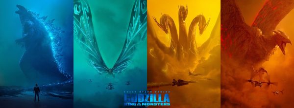 Godzilla wa monstr pi bon afich laterè nan 2019