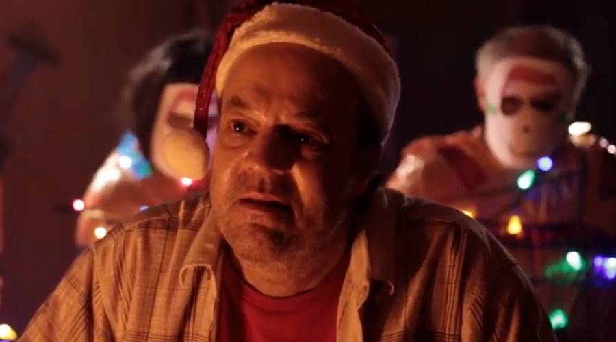 Брус Блейн като "Лудия Дядо Коледа"