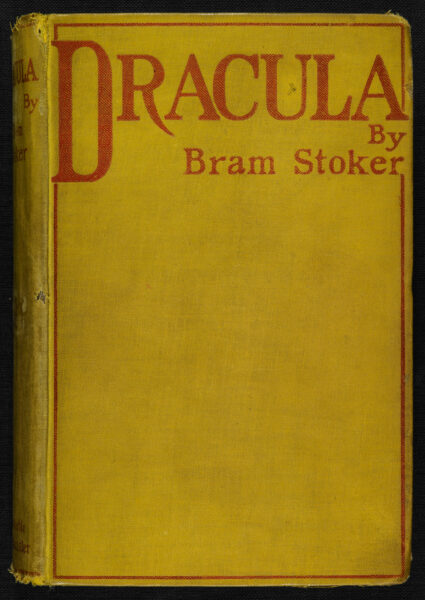 Draculan ensimmäinen painos Bram Stoker