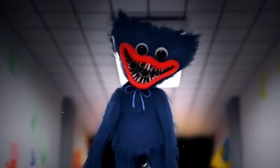 Videoherná postava Fuzzy Wuzzy s ostrými zubami